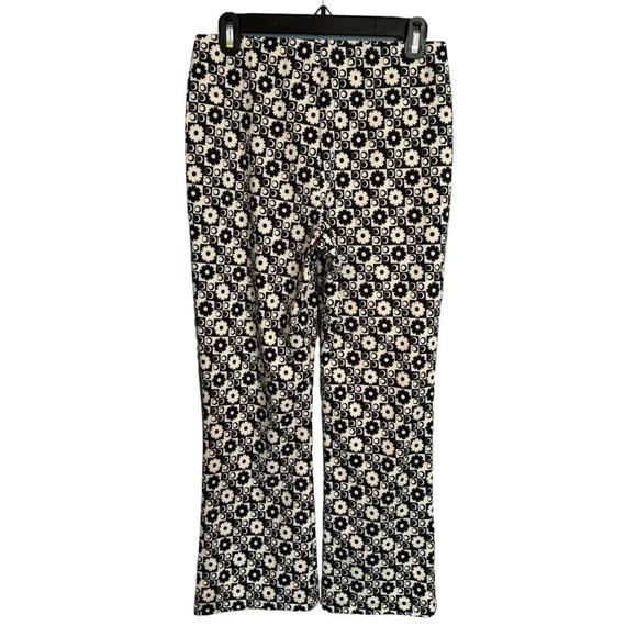 Altar'd State Flare Pants Size Large Groovy Funky Mod Black White Hippie Retro - Picture 2 of 14